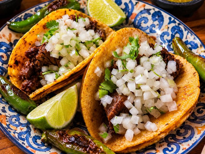Foto de tacos mejorada con IA