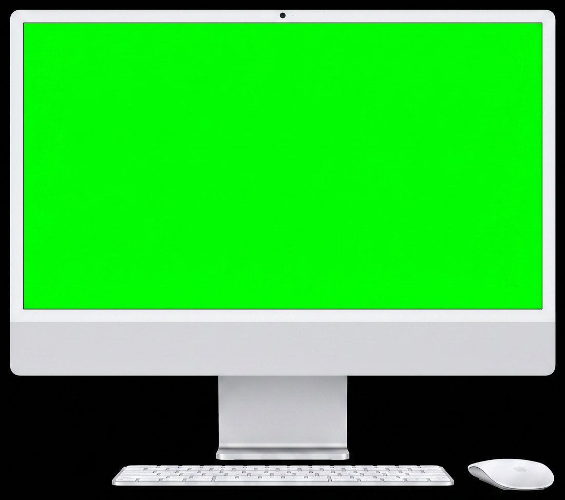 Web premium mostrada en un iMac